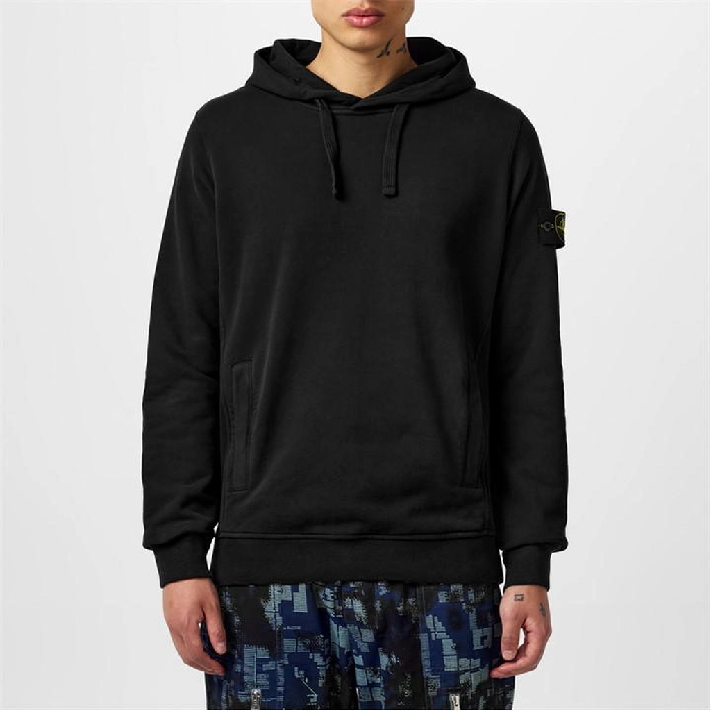 Stone Island Heavyweight Fleece Oth Hoodie - Black